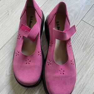 L.L. Bean suede Mary Janes